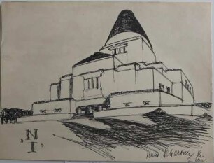 [Monumentales Gebäude mit Spitzkuppel]