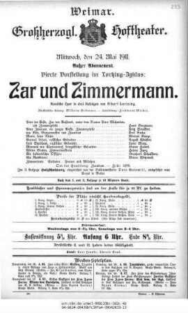 Zar und Zimmermann