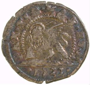 Münze, 5 Soldi, 1722