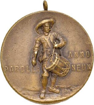 Medaille auf das Jubiläumsschießen des 40jährigen Bestehens der Sektion Schwaben des Alpenvereins