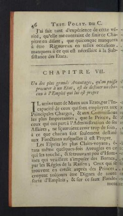 Chapitre VII. Un des plus grands Avantages ...