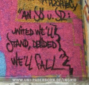 "AN Sö u. SR: UNiTED WE'LL STAND, DEViDED WE'LL fALL"