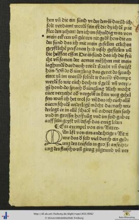Ein Exempel von eim Ritter.