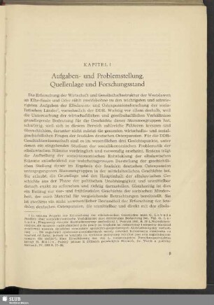 Kapitel I Aufgaben und Problemstellung, Quellenlage und Forschungsstand