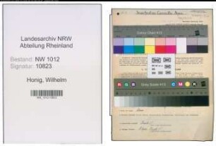 Entnazifizierung Wilhelm Honig , geb. 02.03.1893 (Landwirt)