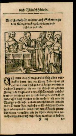 Wie Andolosia wieder auß Schotten zu dem König von Engelland kame/ und er ihn zu gast lude.
