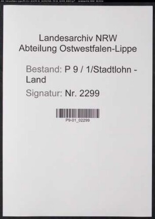 Sterberegister Standesamt Stadtlohn-Land