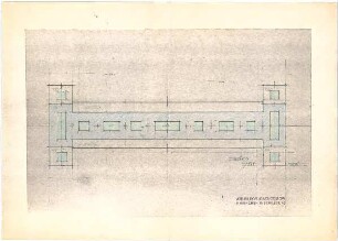 Döllgast, Hans; München; Alte Pinakothek, Wiederaufbau - Untersicht (Grundriss)