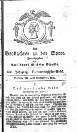 44. Stueck, 4. November 1822