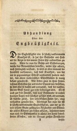 Thomas Withers's der Arzneiwissenschaft Doctors und Arztes am Krankenhause für die Grafschaft York Abhandlung von der Engbrüstigkeit und den Heilkräften der Zinkblumen : nebst Krankheitsfällen und Bemerkungen