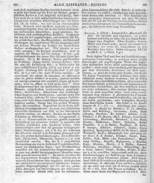 Wagenseil, C. J.: Literarischer Almanach für 1827. So nützlich und angenehm, als unterhaltend und lustig zu lesen. Jg. 1. Leipzig: Glück 1827