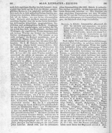 Wagenseil, C. J.: Literarischer Almanach für 1827. So nützlich und angenehm, als unterhaltend und lustig zu lesen. Jg. 1. Leipzig: Glück 1827