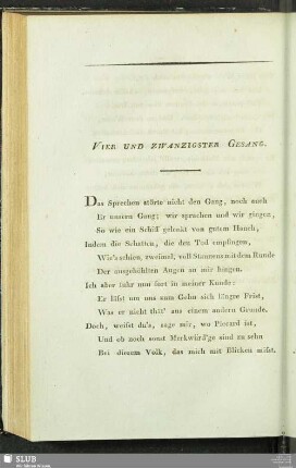 Vier Und Zwanzigster Gesang