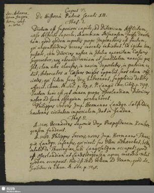 Caput VI. De Historia Patriae Seculi XIII.