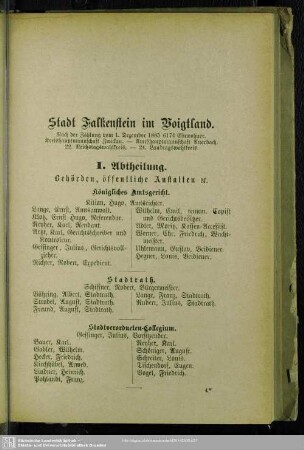 Stadt Falkenstein im Voigtland