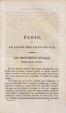 Paris, ou le livre des cent-et-un. 6