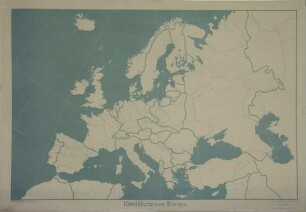 Umrisskarte von Europa