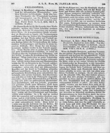 Hortense Eugénie de Beauharnais: Meine Reise durch Italien, Frankreich, England im Jahre 1831. Aus d. Franz. von F. L. Lindner. Stuttgart: Balz 1834