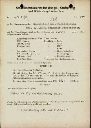 Schienle, Rosa