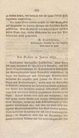 375-380 Aus Sachsen im Januar 1822
