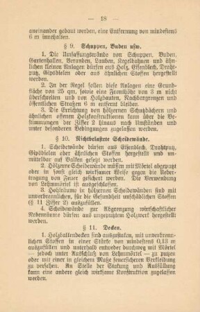 § 11. Decken