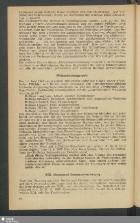 Mitbestimmungsrecht