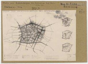 Studie zum Grobstandortplan des Zentrums von Gross-Berlin. Berlin, Stadtzentrum