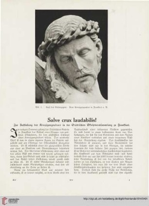 24: Salve crux laudabilis! : zur Ausstellung des Kreuzigungsaltars in der Städtischen Skulpturensammlung zu Frankfurt