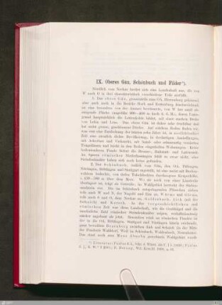 IX. Oberes Gäu, Schönbuch und Filder
