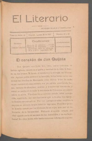 El corazón de don Quijote