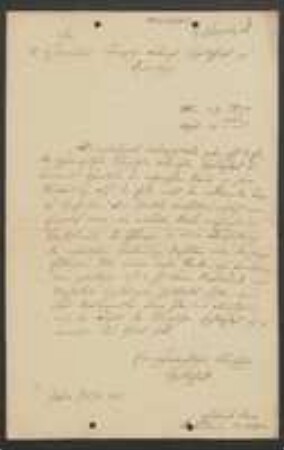 Brief von Johann Bernhard Wilbrand und Ferdinand August Max Franz von Ritgen an Regensburgische Botanische Gesellschaft