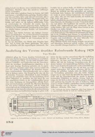 Ausstellung des Vereins deutscher Rosenfreunde Koburg 1929