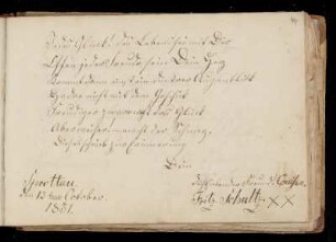 Eintrag (Sprottau, 13.10.1831) von Fritz Schultz