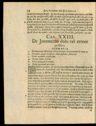 Cap. XXIII. De Iuramento dolo vel errore praestito.