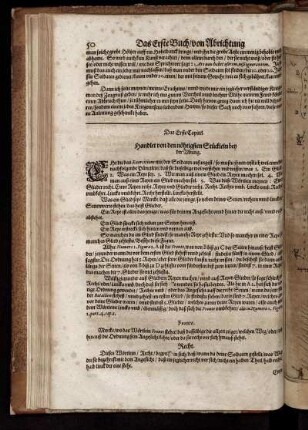 Das Erste Capitel. Handlet von den nöhtigsten Stücklein bey der Vbung