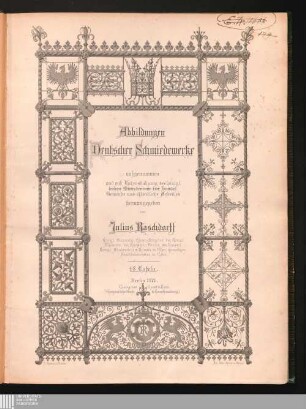 Abbildungen deutscher Schmiedewerke