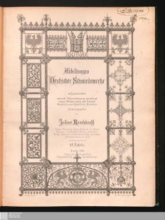 Abbildungen deutscher Schmiedewerke