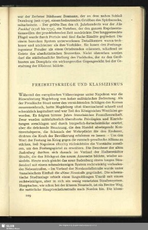 Freiheitskriege Und Klassizismus