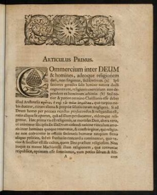 1-13, Articulus Primus. - Articulus Quintus.
