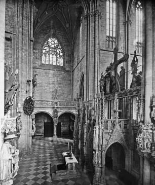 Halberstadt, Dom St. Stephanus und St. Sixtus, Lettner und Nordquerhaus