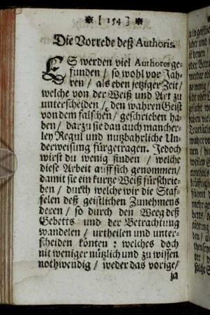 Die Vorrede deß Authoris