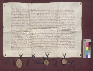 Bischof Heinrich von Konstanz verkauft seinem Domkapitel seine Höfe zu Glotter und More.