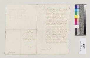 Hans Georg Notthafft von Wernberg setzt Hans Prixl, Widembauer zu Ettling, als Beständer für sechs Jahre auf ein Gut in Ettling ein. S=A