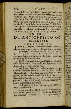 In Loco De Antichristo Occidentali.