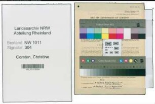 Entnazifizierung Christine Corsten , geb. 14.01.1884 (Teilhaberin)