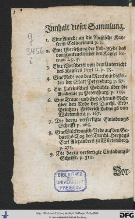 Innhalt dieser Sammlung.