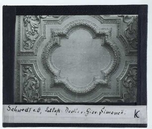 Schwedt / Oder, Schloss : Deckenstuck