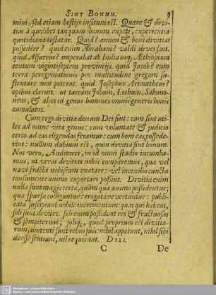 [Oratio I. Divitias esse bonum]