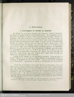 Die Aussprache des Französischen nach Angabe der Zeitgenossen Franz I.