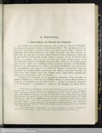 Die Aussprache des Französischen nach Angabe der Zeitgenossen Franz I.
